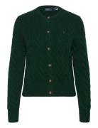 Cable-Knit Wool-Cashmere Cardigan Tops Knitwear Cardigans Green Polo R...