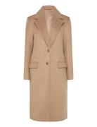 2Nd Miguel - Brushed Wool Outerwear Coats Winter Coats Beige 2NDDAY