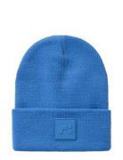 Nmnmalik Knit Beanie Badge Accessories Headwear Hats Beanie Blue Name ...