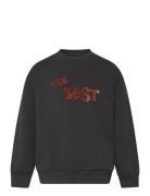 Sweatshirt Ls Tops Sweat-shirts & Hoodies Sweat-shirts Black Minymo