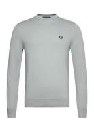 Classic C/N Jumper Tops Knitwear Round Necks Grey Fred Perry