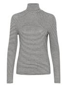 Cramma Ls Turtle T-Shirt Tops Knitwear Turtleneck Black Cream