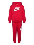 Nike Club Fleece Set Sport Tracksuits Red Nike