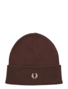 Classic Beanie Accessories Headwear Beanies Brown Fred Perry