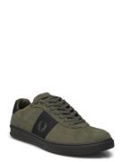 B4 Suede Lave Sneakers Khaki Green Fred Perry