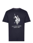 Kalle Rel Sj Uspa M Tee Tops T-shirts Short-sleeved Navy U.S. Polo Ass...