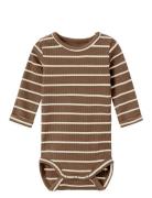 Nbmnuller R Ls Body Bodies Long-sleeved Brown Name It