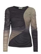 Cmcora-Blouse Tops T-shirts & Tops Long-sleeved Black Copenhagen Muse