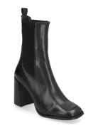 637-Vanti Cuir Shoes Boots Ankle Boots Ankle Boots With Heel Black Jon...