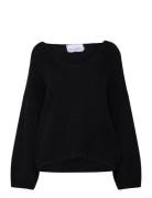 Joyce Tops Knitwear Jumpers Black Noella