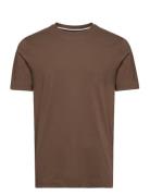 Thompson 01 Tops T-shirts Short-sleeved Brown BOSS