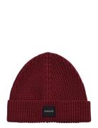 Unisex. Cotton Rib Knit Beanie Accessories Headwear Beanies Burgundy G...