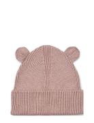 Gina Beanie With Ears Accessories Headwear Hats Beanie Pink Liewood