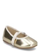 Metallic Strip Ballerinas Ballerinasko Ballerinaer Gold Mango