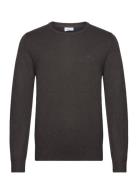 Mélange Round Neck Knit Tops Knitwear Round Necks Brown Lindbergh