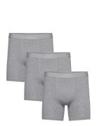 3-Pack Boxer Brief Extra Long Boksershorts Grey Bread & Boxers