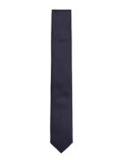 Polyester Tie 5 Cm Slips Navy Lindbergh Black