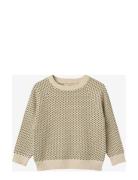 Alon Multi Pullover Tops Knitwear Pullovers Cream Fliink