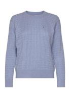 Co Cable C-Nk Sweater Tops Knitwear Jumpers Blue Tommy Hilfiger