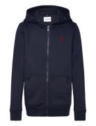 Dhm Bb Zip Hoodie Tops Sweat-shirts & Hoodies Hoodies Navy U.S. Polo A...