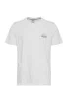 Tee Tops T-shirts Short-sleeved White Blend