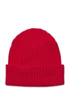 Rib Beanie Accessories Headwear Hats Beanie Red FUB