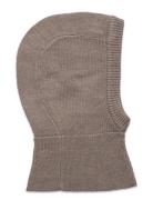 Baby Balaclava Accessories Headwear Balaclava Brown FUB