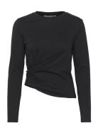 Colleniw Ls Tops Shirts Long-sleeved Black InWear