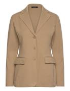 Cotton-Blend Blazer Blazer Beige Lauren Ralph Lauren