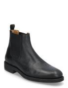 Slhjoseph Leather Chelsea Boot Noos Støvletter Chelsea Boot Black Sele...