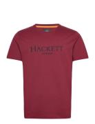 Heritage Classic Tee Tops T-shirts Short-sleeved Burgundy Hackett Lond...