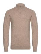 Inpromille Tops Knitwear Half Zip Jumpers Beige INDICODE