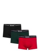 Trunk 3P Bold Boksershorts Red BOSS