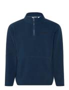 Borg Half-Zip Fleece Outerwear Fleece Outerwear Fleece Jackets Navy Bj...