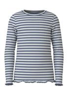 Nkfvemma Ls Slim Top Tops T-shirts Long-sleeved T-shirts Blue Name It