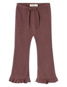 Nmfthoro Har Bootcut Pant Lil Bottoms Trousers Burgundy Lil'Atelier