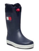 Toggle Drawstring Tommy Hilfiger Rain Boots Shoes Rubberboots High Rub...