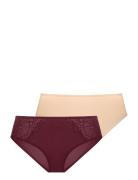 Lorena Hipster Classic Hipstertruse Undertøy Burgundy Dorina