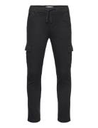 Cargo Jogger Trousers Bottoms Black Mango