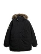 Everest Faux Fur Parka Jacket Parkas Jakke Black Superdry