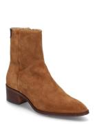 St Broomly Mid Boot Shoes Boots Ankle Boots Ankle Boots With Heel Brow...