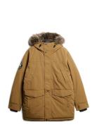 Everest Faux Fur Parka Jacket Parkas Jakke Brown Superdry