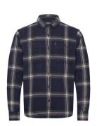 Vintage Check Overshirt Tops Overshirts Navy Superdry