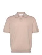 Duchie Designers Polos Short-sleeved Beige Reiss