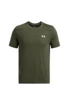 Vanish Seamless Grid Ss Sport T-shirts Short-sleeved Khaki Green Under...