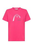 Club Lara T-Shirt Women Sport T-shirts & Tops Short-sleeved Pink Head