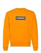 Box Logo Sweatshirt Tops Sweat-shirts & Hoodies Sweat-shirts Orange Na...