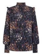 Sc-Ima Tops Blouses Long-sleeved Navy Soyaconcept