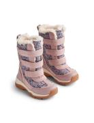 Winterboot Airy Tex Vinterstøvletter Med Borrelås Pink Wheat