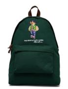 Polo Bear Canvas Backpack Ryggsekk Veske Green Polo Ralph Lauren